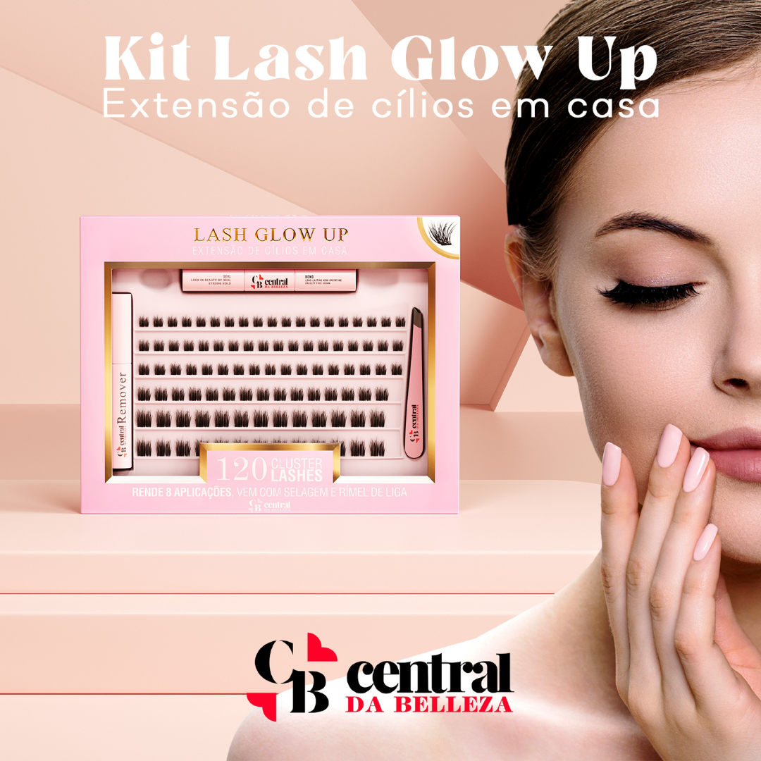 Kit LashGlowUp - Extensão de cílios em casa