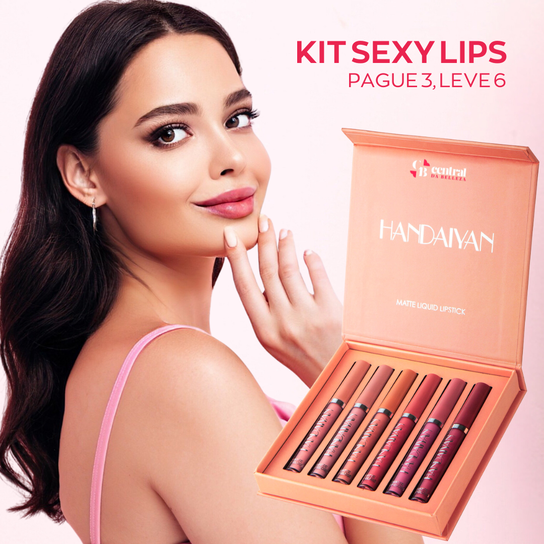 [PAGUE 3, LEVE 6] Kit Batom Sexy Lips® Premium